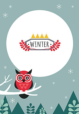 나무 동물 계절 백그라운드 겨울 일러스트 풍경 사람없음 야외 달 눈 야간 부엉이 겨울배경 국내일러스트 AI파일 자연요소 식물 조류 날씨 파일형식 벡터