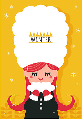 모자 계절 여자 장갑 백그라운드 겨울 일러스트 한명 사람 풍경 눈 여자만 여자한명만 겨울배경 국내일러스트 AI파일 자연요소 1 잡화 날씨 파일형식 벡터