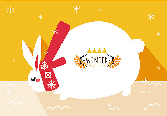 동물 계절 백그라운드 겨울 일러스트 풍경 사람없음 목도리 눈 토끼 겨울배경 국내일러스트 AI파일 자연요소 잡화 포유류 날씨 반려동물 파일형식 벡터