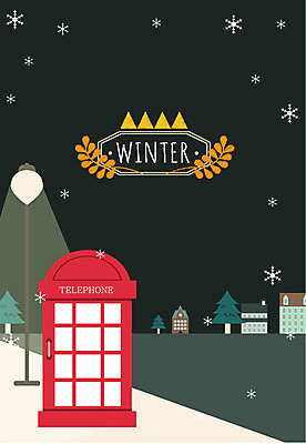 백그라운드 겨울 가로등 일러스트 거리 풍경 사람없음 야외 마을 눈 야간 겨울배경 국내일러스트 AI파일 자연요소 계절 공공시설 날씨 파일형식 벡터