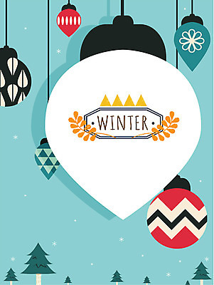 나무 계절 백그라운드 겨울 일러스트 전구 장신구 풍경 사람없음 장식 눈 겨울배경 국내일러스트 AI파일 자연요소 식물 날씨 파일형식 벡터