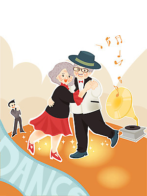 여자 교육 할아버지 노년 남자 할머니 음악 음표 일러스트 노래 건강 사람 취미 세명 춤 축음기 노인만 성인만 국내일러스트 AI파일 기호 음향기기 문화예술 성인 골동품 파일형식 벡터