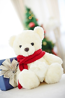 포토 JPG 스튜디오촬영 백그라운드 크리스마스장식 크리스마스 탁자 크리스마스용품 실내 사람없음 아웃포커스 장식 선물상자 곰인형 오브젝트 국내포토 기념일 인형 가구 촬영기법 선물 내부 상자 용품 파일형식