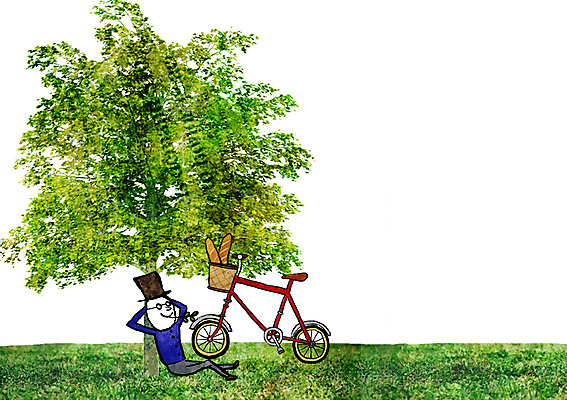 PSD 나무 편집이미지 라이프스타일 남자 포토일러 휴식 한명 사람 잔디 자전거 기댐 합성 남자만 남자한명만 이미지편집 식물 1 컨셉 모션 생활 바이크 파일형식