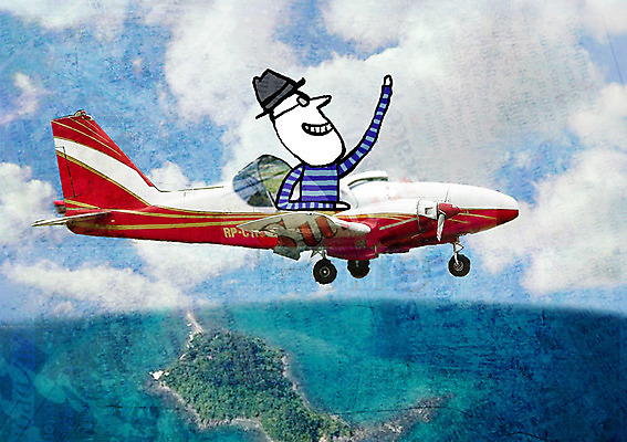 PSD 편집이미지 라이프스타일 남자 여행 포토일러 하늘 비행기 한명 사람 합성 남자만 남자한명만 이미지편집 1 항공교통 대중교통 생활 파일형식