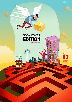 PSD 구름 템플릿 편집 표지디자인 북디자인 표지 남자 백그라운드 날개 북커버 하늘 사람 빌딩 성인 두명 상자 도시 배송 택배 미로 남자만 성인남자만 성인만 이미지템플릿 자연요소 건물 운송업 파일형식