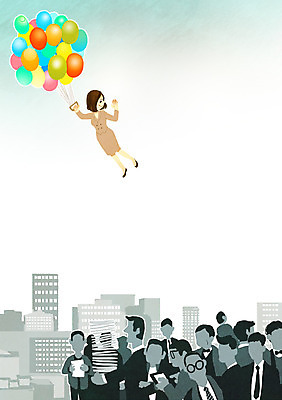 PSD 여자 남자 일러스트 비즈니스 사람 빌딩 여러명 일상 자유 열기구 도시 비즈니스맨 비즈니스우먼 탈출 풍선 일상탈출 국내일러스트 다수 컨셉 항공교통 건물 라이프 직장인 파일형식