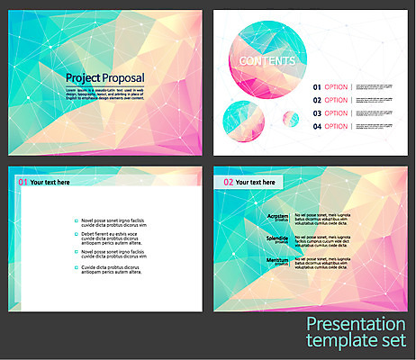 템플릿 편집 텍스트 사람없음 세트 삼각형 프레젠테이션 문서템플릿 레이아웃 문서 제안서 이미지템플릿 AI파일 도형 파일형식 벡터