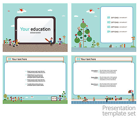 템플릿 편집 여자 교육 남자 텍스트 사람 여러명 세트 태블릿 프레젠테이션 문서템플릿 레이아웃 문서 제안서 이미지템플릿 AI파일 다수 전자제품 스마트기기 파일형식 벡터