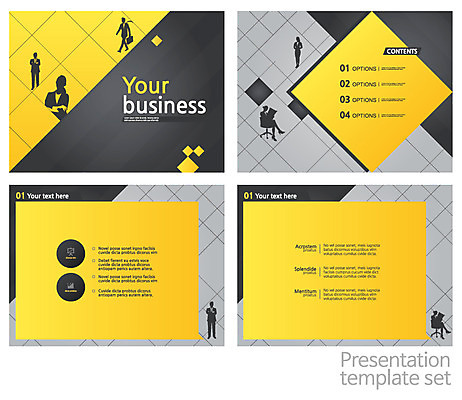 템플릿 편집 여자 남자 실루엣 비즈니스 텍스트 사람 여러명 세트 프레젠테이션 문서템플릿 레이아웃 문서 제안서 이미지템플릿 AI파일 다수 촬영기법 파일형식 벡터