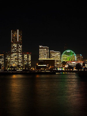 포토 JPG 해외풍경 해외 바다 야경 하늘 조명 사람없음 야외 빛 도시풍경 일본 도시 요코하마 국내포토 아시아 풍경 야간 파일형식 풍경_경치