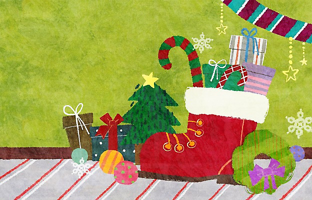 PSD 리본 크리스마스장식 크리스마스 겨울 일러스트 선물 장화 사람없음 장식 선물상자 크리스마스트리 눈 국내일러스트 자연요소 계절 기념일 신발 날씨 상자 파일형식