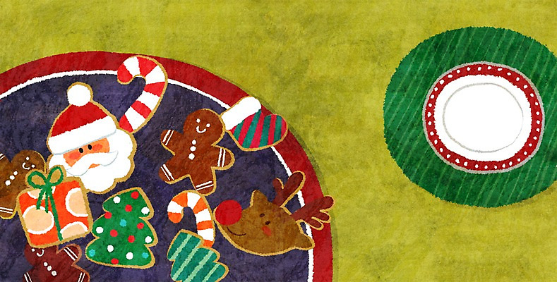 PSD 동물 접시 노년 남자 얼굴 음식 크리스마스 겨울 일러스트 사슴 선물 한명 사람 성인 크리스마스트리 산타클로스 쿠키 루돌프 국내일러스트 1 식기 계절 기념일 포유류 디저트 신체부위 파일형식