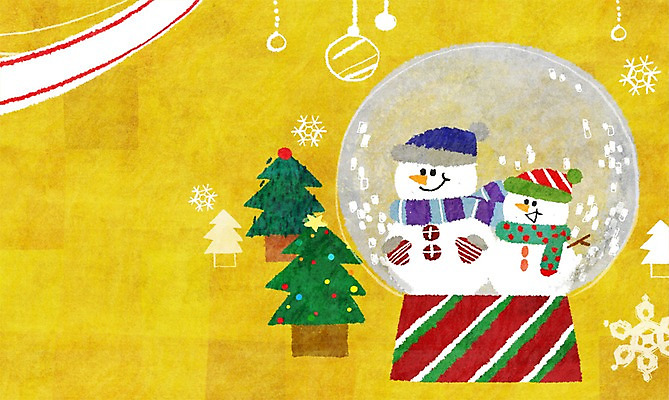 PSD 크리스마스장식 크리스마스 겨울 일러스트 눈사람 사람없음 장식 장난감 크리스마스트리 눈송이 스노글로브 국내일러스트 계절 기념일 눈_날씨 파일형식