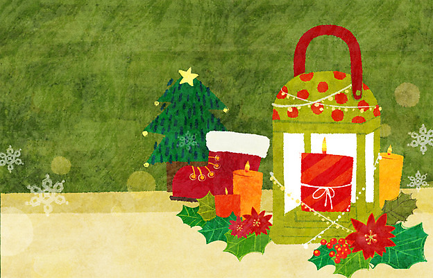 PSD 크리스마스장식 크리스마스 겨울 일러스트 초 장화 사람없음 장식 크리스마스트리 눈 국내일러스트 자연요소 계절 기념일 신발 날씨 파일형식