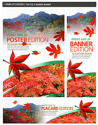PSD 나무 식물 템플릿 배너 배너템플릿 계절 가로배너 ZIP 포스터 세로배너 백그라운드 단풍 나뭇잎 산 사람없음 세트 가을 현수막 잎 가로 세로 파일형식
