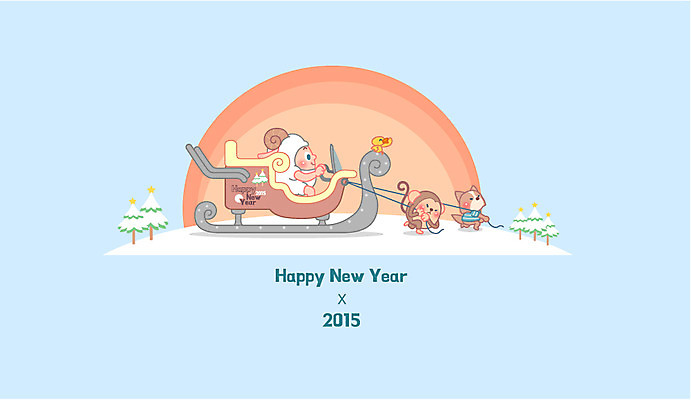 동물 캐릭터 동물캐릭터 백그라운드 일러스트 새해 사람없음 태양 새해인사 원숭이 양띠 양 강아지 신년캐릭터 썰매 2015년 해피뉴이어 양캐릭터 국내일러스트 일러캐릭터 AI파일 카드프레임 자연요소 포유류 프레임 반려동물 십이지신 인사 개 연도 파일형식 벡터