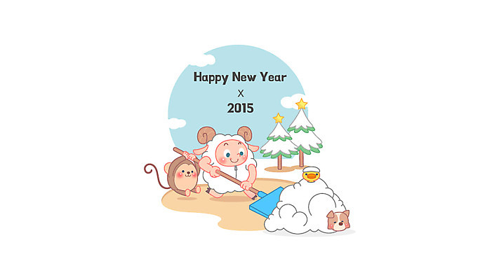 동물 캐릭터 계절 동물캐릭터 백그라운드 겨울 일러스트 새해 사람없음 새해인사 원숭이 눈 양띠 양 삽 신년캐릭터 2015년 해피뉴이어 양캐릭터 겨울배경 국내일러스트 일러캐릭터 AI파일 카드프레임 자연요소 포유류 날씨 프레임 십이지신 인사 연도 파일형식 벡터