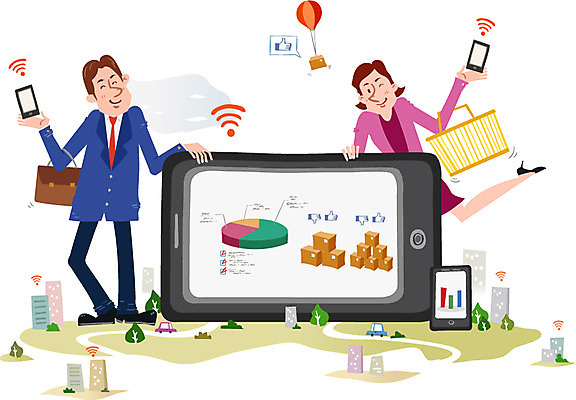 여자 남자 일러스트 모바일 사람 성인 두명 스마트폰 쇼핑 상자 정보 스마트 장바구니 온라인쇼핑 모바일쇼핑 스마트컨슈머 편리함 가격비교 성인만 국내일러스트 AI파일 컨셉 핸드폰 스마트기기 바구니 비교 고객 온라인 파일형식 벡터