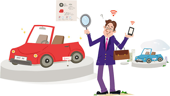 남자 일러스트 자동차 돋보기 한명 사람 성인 스마트폰 쇼핑 상점 정보 상품 스마트 스마트컨슈머 편리함 가격비교 남자만 남자한명만 성인남자만 성인만 국내일러스트 AI파일 1 육상교통 컨셉 핸드폰 스마트기기 비교 고객 파일형식 벡터