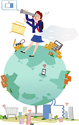 학생 여자 지구 일러스트 모바일 한명 사람 상자 카트 망원경 상품 스마트 장바구니 택배 온라인쇼핑 모바일쇼핑 스마트컨슈머 편리함 여자만 여자한명만 국내일러스트 AI파일 1 컨셉 쇼핑 바구니 운송업 고객 온라인 파일형식 벡터