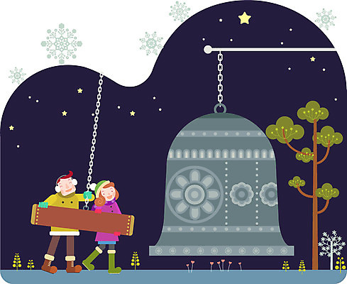 나무 부부 여자 남자 겨울 일러스트 사람 성인 야외 두명 종 야간 연말연시 소원 성인만 국내일러스트 AI파일 자연요소 식물 커플 계절 파일형식 벡터