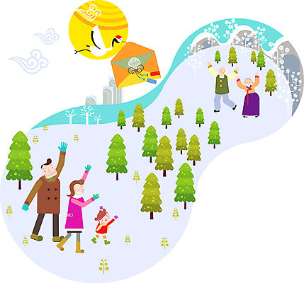 여자 할아버지 남자 할머니 어린이 겨울 일러스트 가족 엄마 새해 사람 여러명 성인 태양 인사 아빠 편지 연말연시 국내일러스트 AI파일 카드프레임 자연요소 계절 노년 다수 관계 프레임 예절 파일형식 벡터