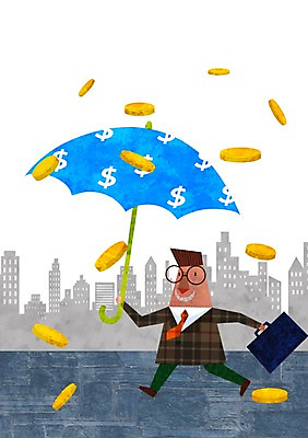 PSD 캐릭터 남자 백그라운드 일러스트 우산 비즈니스 한명 사람 금융 경제 달러 동전 직장인 비즈니스맨 화폐기호 비 떨어짐 비즈니스캐릭터 남자만 남자한명만 국내일러스트 일러캐릭터 자연요소 직업 1 기호 컨셉 돈 날씨 화폐 파일형식