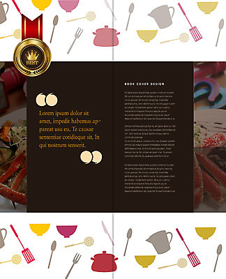 PSD 템플릿 편집 그릇 표지디자인 북디자인 내지 음식 리플렛 백그라운드 포크 2단접지 북커버 주방용품 팜플렛 사람없음 라벨 요식업 숟가락 해물요리 꽃게 게 냄비 해산물 계량컵 이미지템플릿 식기 산업 생활용품 프레임 수저 갑각류 컵 솥 계량 파일형식