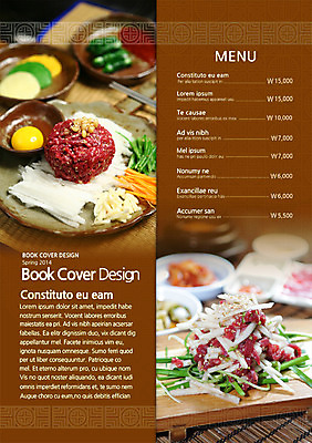 PSD 템플릿 편집 접시 표지디자인 북디자인 내지 한식 음식 리플렛 백그라운드 채소 2단접지 북커버 생고기 육류 팜플렛 사람없음 요식업 계란 당근 소고기 무 가격 메뉴 메뉴판 무침 잣 육회 이미지템플릿 식기 산업 식재료 뿌리채소 알 견과류 파일형식