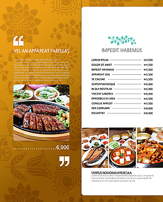 PSD 템플릿 편집 접시 표지디자인 북디자인 내지 한식 음식 리플렛 백그라운드 2단접지 북커버 반찬 육류 어류 팜플렛 사람없음 요식업 냄비 가격 바비큐 찌개 메뉴 메뉴판 생선구이 김치찌개 제육볶음 폭립 이미지템플릿 식기 산업 식재료 수중동물 솥 구이 생선요리 파일형식