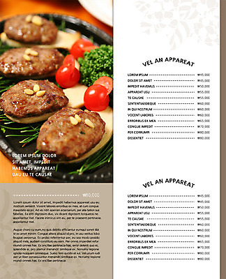 PSD 템플릿 편집 표지디자인 북디자인 내지 한식 음식 리플렛 백그라운드 채소 2단접지 북커버 방울토마토 파슬리 육류 팜플렛 사람없음 요식업 버섯 가격 메뉴 철판 메뉴판 솔잎 잣 떡갈비 이미지템플릿 산업 잎 토마토 식재료 견과류 파일형식