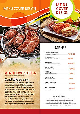PSD 템플릿 편집 접시 표지디자인 북디자인 내지 한식 음식 리플렛 백그라운드 2단접지 북커버 식재료 생고기 육류 팜플렛 사람없음 요식업 그릴 가격 메뉴 메뉴판 불판 칼집 이미지템플릿 식기 산업 주방용품 파일형식