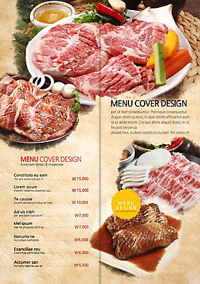 PSD 템플릿 편집 접시 표지디자인 북디자인 내지 한식 음식 리플렛 백그라운드 채소 2단접지 북커버 식재료 호박 양파 오이 생고기 육류 팜플렛 사람없음 요식업 버섯 당근 양념 가격 메뉴 삼겹살 메뉴판 갈비 칼집 양념갈비 기름장 이미지템플릿 식기 산업 뿌리채소 돼지고기 파일형식