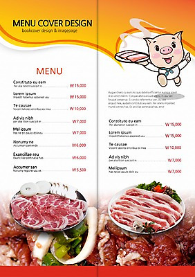 PSD 동물 템플릿 편집 캐릭터 접시 표지디자인 북디자인 내지 한식 음식 리플렛 백그라운드 채소 2단접지 북커버 식재료 양파 생고기 육류 돼지고기 팜플렛 사람없음 요식업 버섯 돼지 가격 메뉴 삼겹살 메뉴판 목심 이미지템플릿 식기 산업 포유류 파일형식