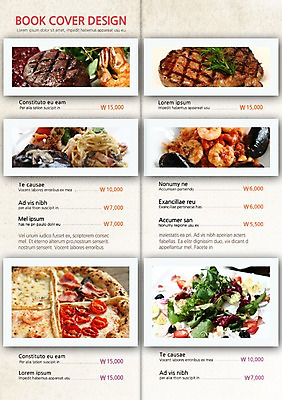 PSD 템플릿 편집 표지디자인 북디자인 내지 음식 리플렛 백그라운드 채소 2단접지 북커버 방울토마토 조개 새우 피자 파스타 스파게티 육류 스테이크 팜플렛 사람없음 요식업 샐러드 면류 면 가격 해산물 메뉴 메뉴판 홍합 이미지템플릿 산업 토마토 식재료 어패류 패스트푸드 서양음식 갑각류 파일형식