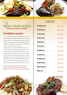 PSD 템플릿 편집 접시 표지디자인 북디자인 내지 음식 리플렛 백그라운드 채소 2단접지 북커버 파스타 스파게티 육류 스테이크 팜플렛 사람없음 요식업 가격 메뉴 메뉴판 볶음밥 이미지템플릿 식기 산업 식재료 서양음식 파일형식