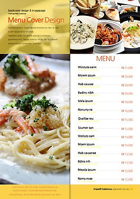 PSD 템플릿 편집 접시 표지디자인 북디자인 내지 음식 리플렛 백그라운드 2단접지 북커버 조개 파스타 스파게티 팜플렛 사람없음 요식업 면류 면 가격 해산물 메뉴 메뉴판 해물스파게티 날치알 이미지템플릿 식기 산업 어패류 서양음식 알 파일형식