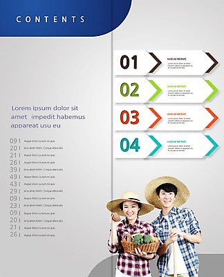 PSD 템플릿 편집 모자 표지디자인 북디자인 웰빙 여자 남자 내지 음식 리플렛 백그라운드 채소 2단접지 북커버 웃음 들기 사람 동양인 팜플렛 상반신 20대 성인 두명 농작물 바구니 농사 한국인 농부 브로콜리 농기구 유기농 청년만 성인만 이미지템플릿 직업 잡화 농업 모션 표정 인종 청년 파일형식