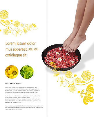 PSD 식물 템플릿 편집 우먼라이프 표지디자인 북디자인 꽃잎 꽃 내지 리플렛 백그라운드 2단접지 북커버 발 팜플렛 신체부위 뷰티 스파 다리 마사지 발마사지 이미지템플릿 라이프스타일 사람 파일형식