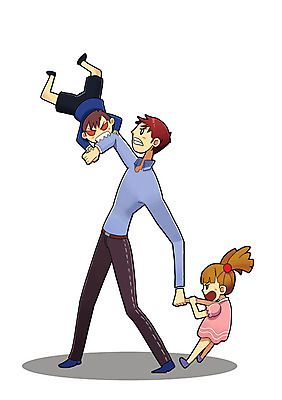 PSD 여자 남자 어린이 백그라운드 일러스트 사람 성인 야외 세명 범죄 구출 보호 위험 범죄인 반항 납치 성범죄 국내일러스트 컨셉 모션 도움 파일형식