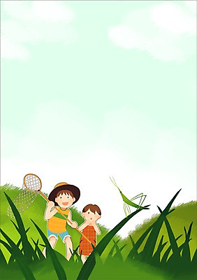 주간 PSD 여자 남자 어린이 백그라운드 일러스트 레저 휴식 사람 야외 두명 놀이공원 자녀 즐거움 밀짚모자 곤충채집 풀숲 동생 메뚜기 채집망 오빠 어린이만 국내일러스트 자연요소 모자_잡화 감정 곤충 컨셉 가족 테마파크 숲 수집 파일형식