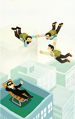 PSD 남자 가방 일러스트 비즈니스 협력 사람 정장 여러명 성인 건물 손잡기 구직 도시 도움 비즈니스맨 선택 옥상 스카이다이빙 선베드 무전기 헤드헌팅 남자만 성인남자만 성인만 국내일러스트 건축물 잡화 옷 다수 컨셉 의자 모션 무선통신 직장인 익스트림스포츠 서비스 파일형식