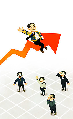 PSD 여자 남자 화살표 일러스트 비즈니스 사람 정장 여러명 성인 구직 도움 비즈니스맨 비즈니스우먼 선택 주식 방향 직원 상승 헤드헌팅 성인만 국내일러스트 옷 다수 컨셉 금융 직장인 서비스 파일형식