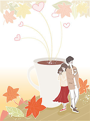 전신 식물 커플 계절 여자 남자 꽃 행복 여유 커피 백그라운드 단풍 일러스트 나뭇잎 함께함 사랑 사람 풍경 성인 야외 두명 가을풍경 가을 하트 성인만 가을배경 국내일러스트 AI파일 모양 감정 음료 컨셉 잎 관계 파일형식 벡터 가을_계절