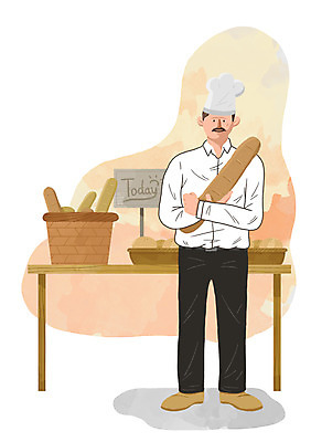 전신 PSD 남자 빵 중년 일러스트 비즈니스 탁자 한명 서기 사람 성인 바구니 팔짱 요리사 빵집 비즈니스맨 바게트 제빵사 남자만 남자한명만 성인남자만 성인한명만 성인남자한명만 중년만 중년남자만 중년남자한명만 성인만 국내일러스트 직업 1 음식 가구 모션 상점 직장인 파일형식