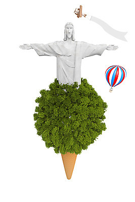 PSD 나무 편집 편집이미지 여행 아이스크림 비행기 사람없음 관광지 3D 열기구 브라질 예수상 편집3D 식물 항공교통 디저트 대중교통 조형물 남아메리카 디지털합성 파일형식