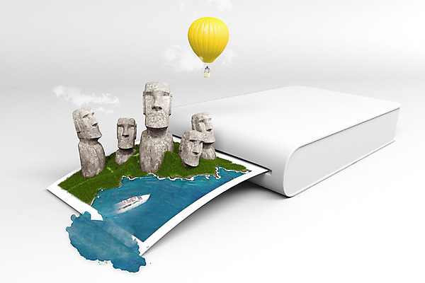 PSD 편집 편집이미지 여행 사람없음 관광지 3D 열기구 칠레 기념사진 모아이 선박 편집3D 수상교통 항공교통 남아메리카 디지털합성 석상 이스터섬 파일형식