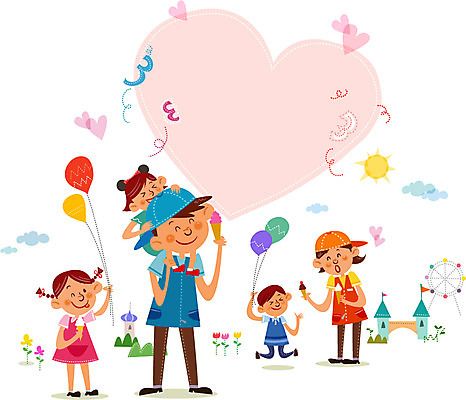 주간 여자 남자 행복 어린이 일러스트 프레임 함께함 사람 여러명 성인 야외 놀이공원 하트 봉사 도움 자원봉사자 놀이기구 풍선 국내일러스트 AI파일 자연요소 모양 감정 다수 컨셉 테마파크 파일형식 벡터