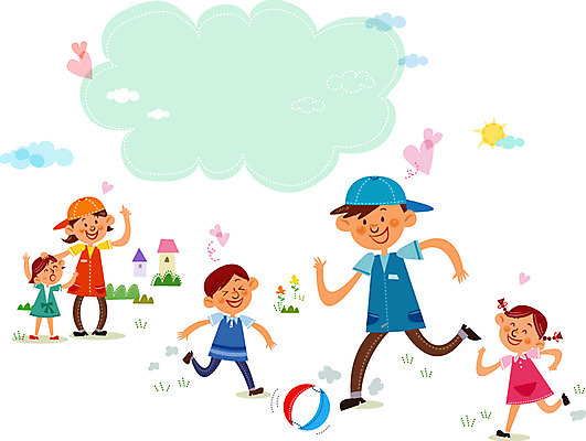 주간 여자 남자 행복 어린이 일러스트 공 놀이 프레임 함께함 사람 여러명 야외 운동 하트 봉사 도움 자원봉사자 어린이만 국내일러스트 AI파일 자연요소 모양 감정 다수 컨셉 건강 파일형식 벡터